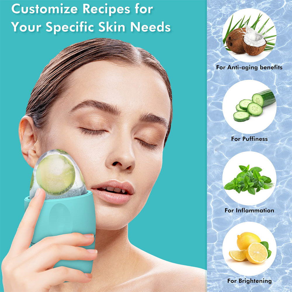 Multi-Color Silicone Ice Face Roller Set – Portable Cooling Rollers for Depuffing, Pore Shrinking & Glowing Skin