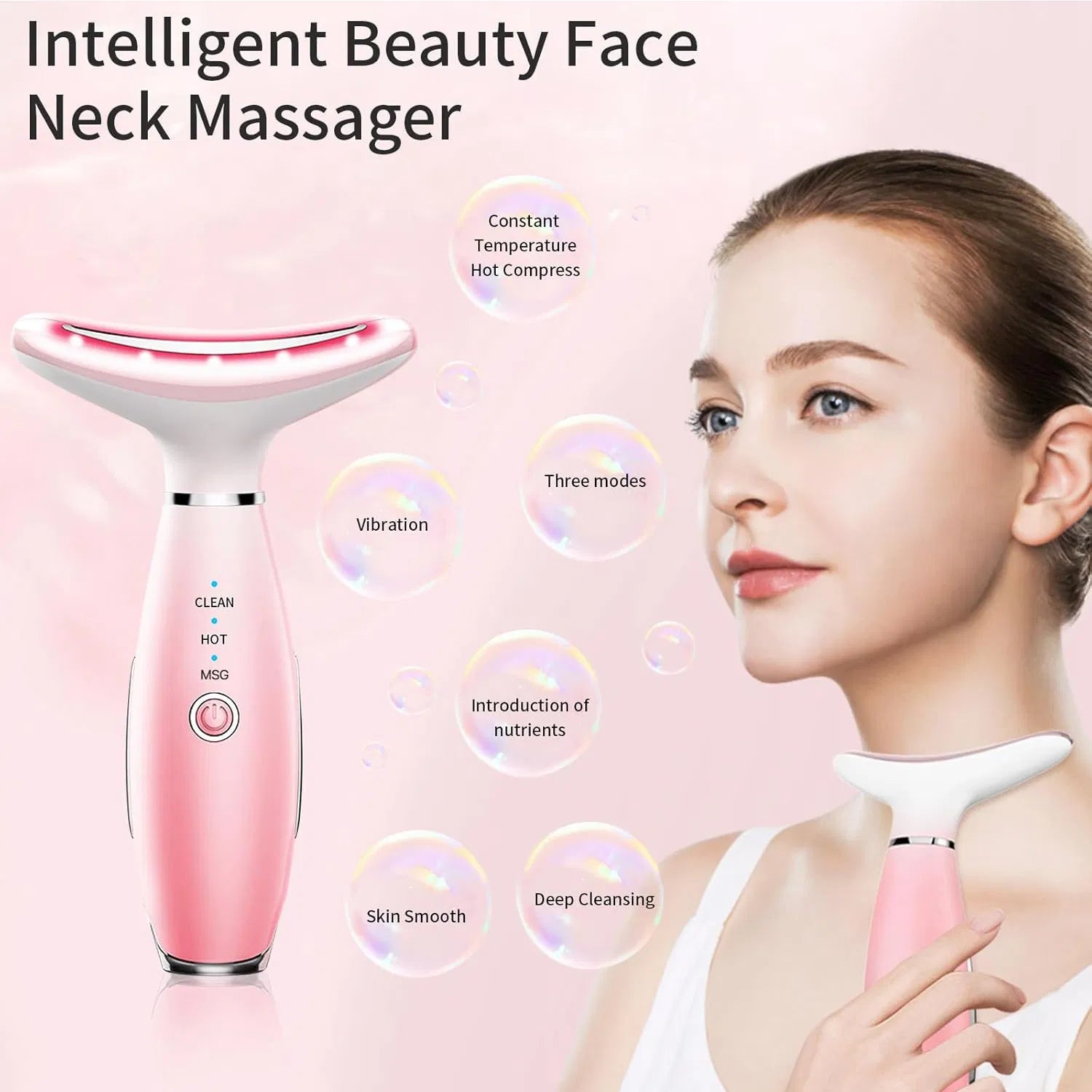 V-Face Sculpting Massager – 3-in-1 Neck & Face Lifting Tool for Jawline, Cheeks & Skin Tightening