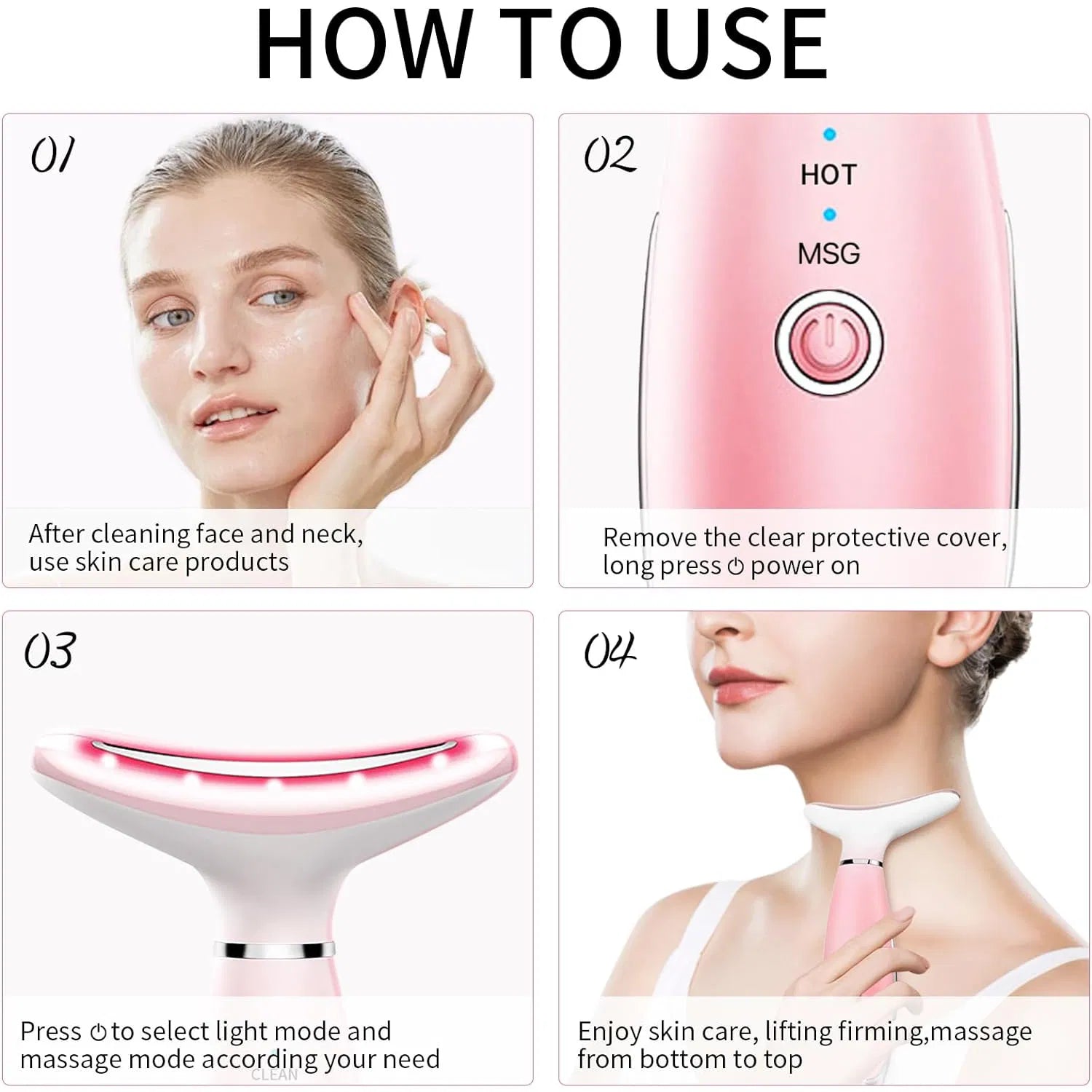 V-Face Sculpting Massager – 3-in-1 Neck & Face Lifting Tool for Jawline, Cheeks & Skin Tightening